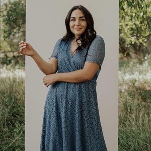 Baltic Born
Venice Lace Maxi, Slate Blue.